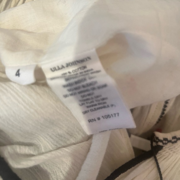 Ulla Johnson White Samira Dress Size 4 - Picture 7 of 7